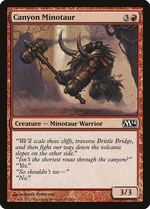 Canyon Minotaur 131/249 (Magic 2014 (M14)) 