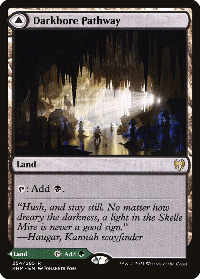 Darkbore Pathway // Slitherbore Pathway 254 (Kaldheim) 