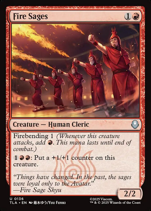 Fire Sages 136/286 (Avatar: The Last Airbender) 
