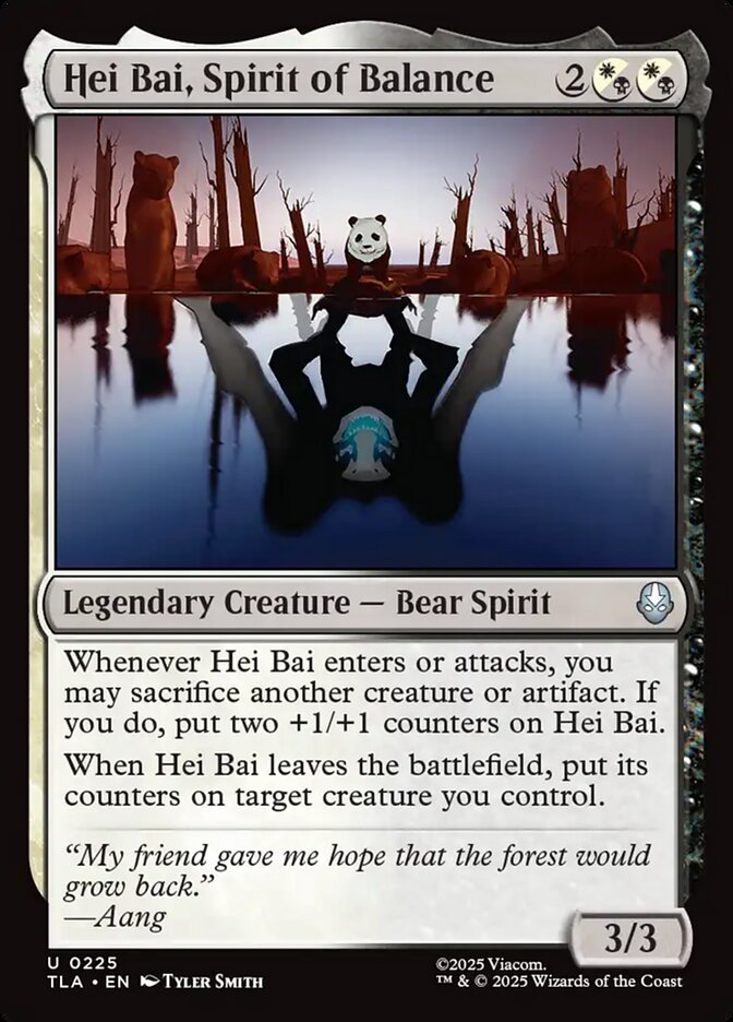 Hei Bai, Spirit of Balance 225/286 (Avatar: The Last Airbender) 