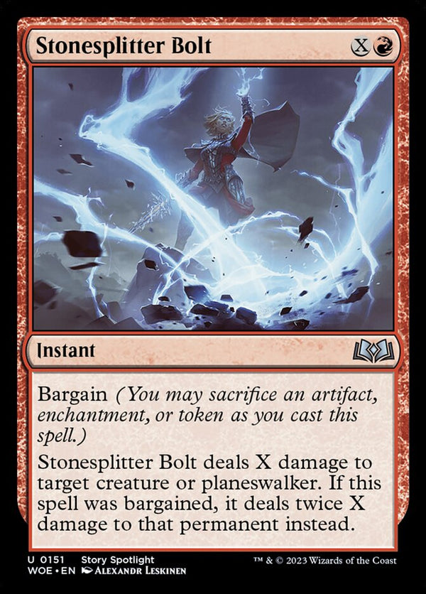 Stonesplitter Bolt 151/276 (Wilds of Eldraine) 