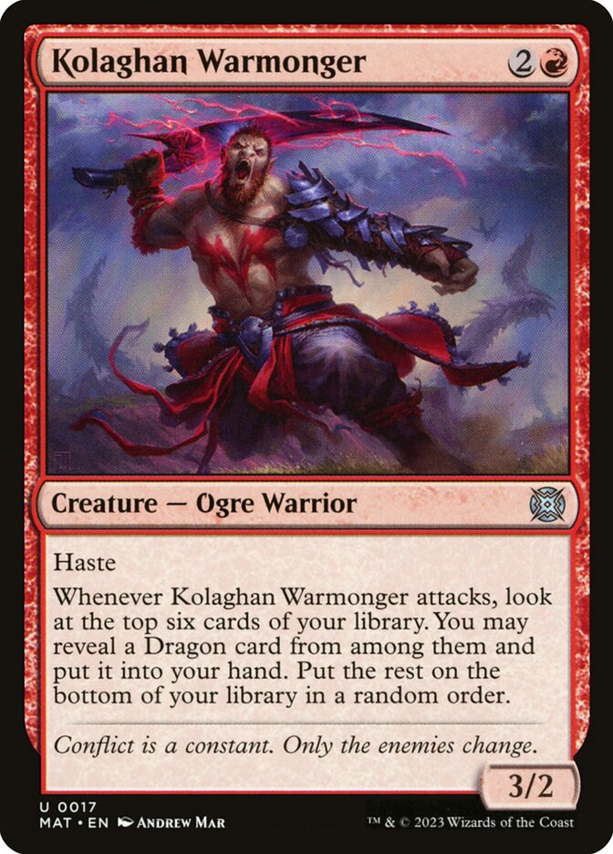 Kolaghan Warmonger 17 (March of the Machine: The Aftermath)  - Foil