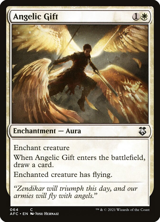 Angelic Gift 64/62 (Commander: Adventures in the Forgotten Realms) 