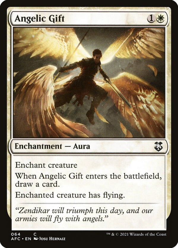 Angelic Gift 64/62 (Commander: Adventures in the Forgotten Realms) 
