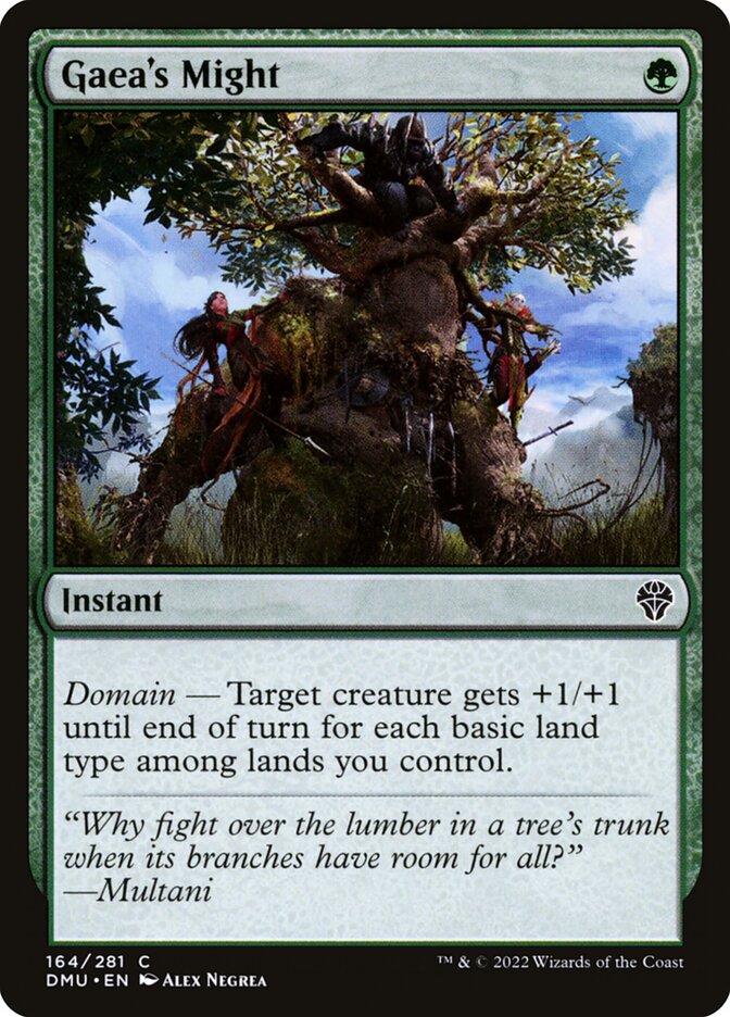 Gaea's Might 164/281 (Dominaria United) 