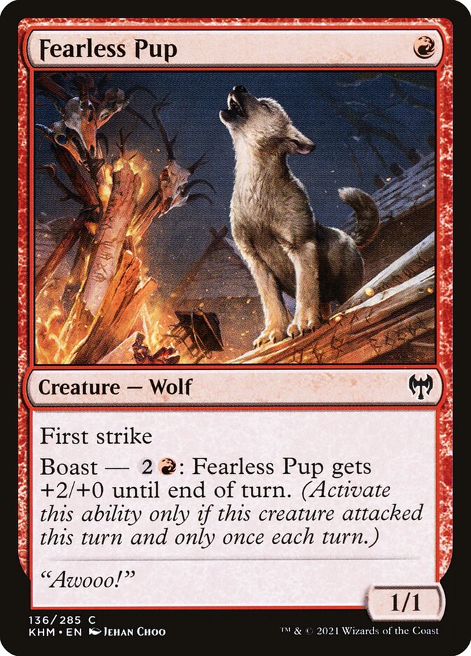 Fearless Pup 136/285 (Kaldheim) 