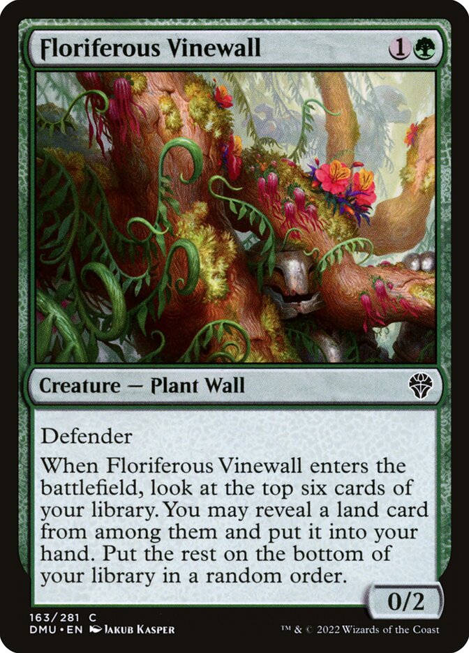 Floriferous Vinewall 163/281 (Dominaria United) 