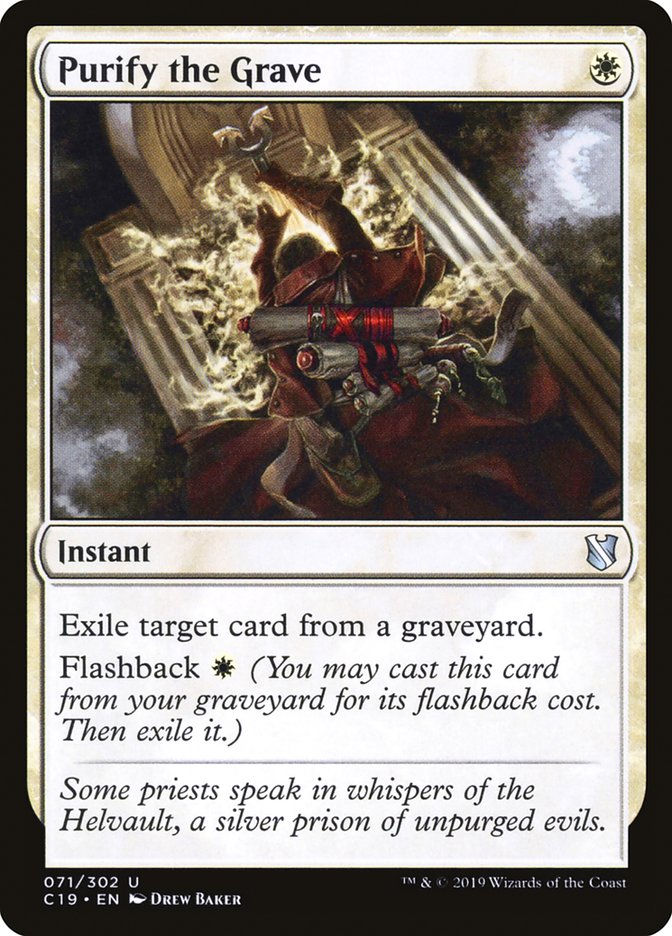 Purify the Grave 71/302 (Commander 2019) 