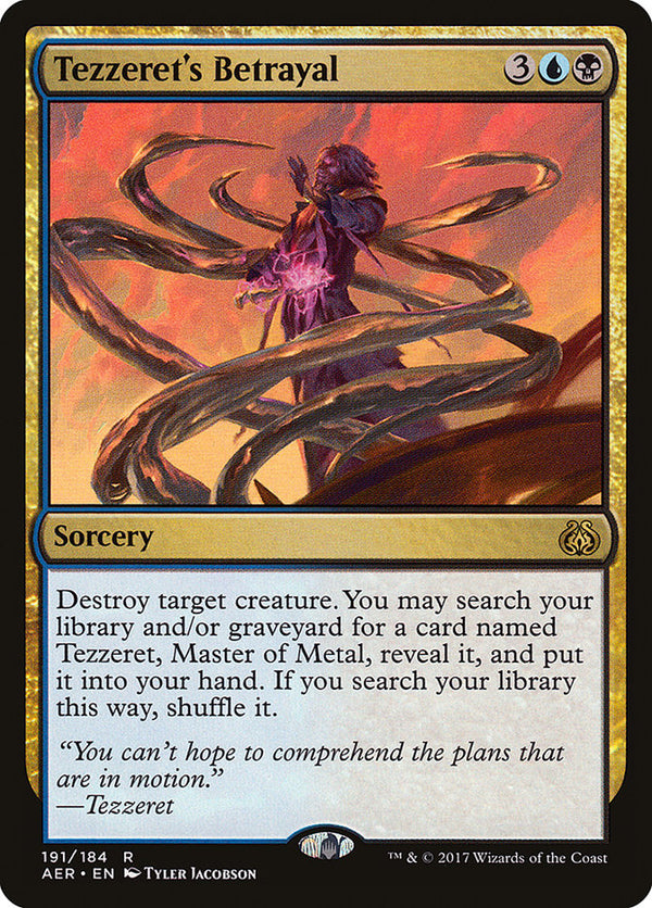 Tezzeret's Betrayal 191/184 (Aether Revolt) 