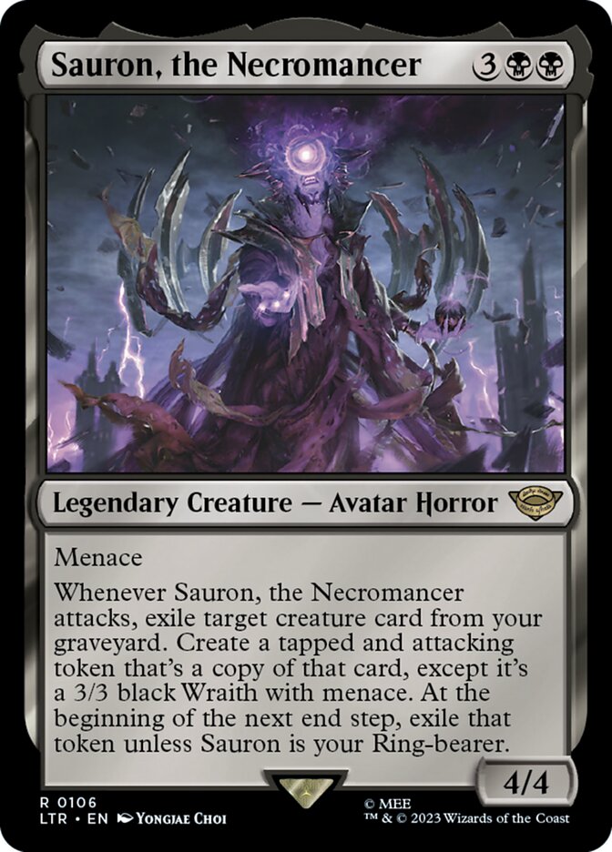 Sauron, the Necromancer 106/281 (Universes Beyond: The Lord of the Rings: Tales of Middle-earth) 