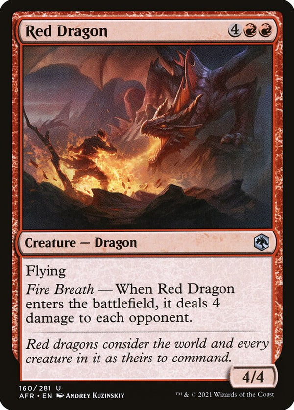 Red Dragon 160/281 (Adventures in the Forgotten Realms) 