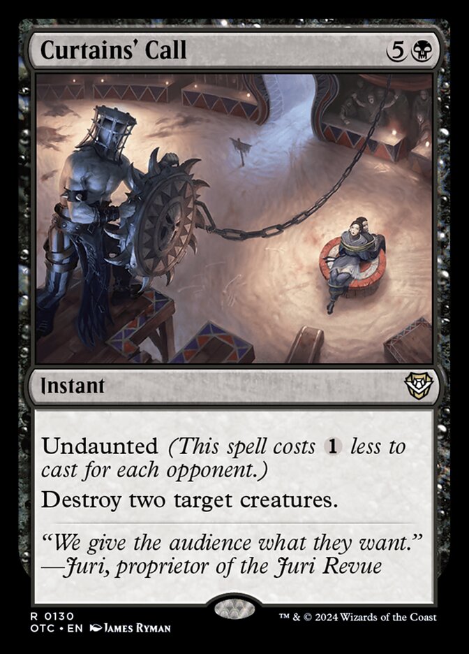 Curtains' Call 130/342 (Commander: Outlaws of Thunder Junction) 
