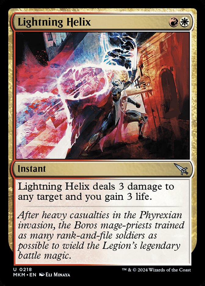 Lightning Helix 218 (Murders at Karlov Manor)  - Foil