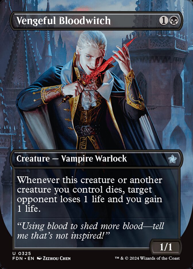 Vengeful Bloodwitch 325/291 (Foundations)  - Borderless