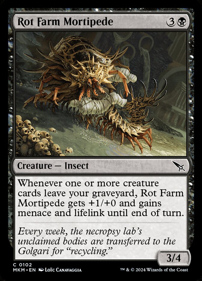 Rot Farm Mortipede 102/286 (Murders at Karlov Manor) 