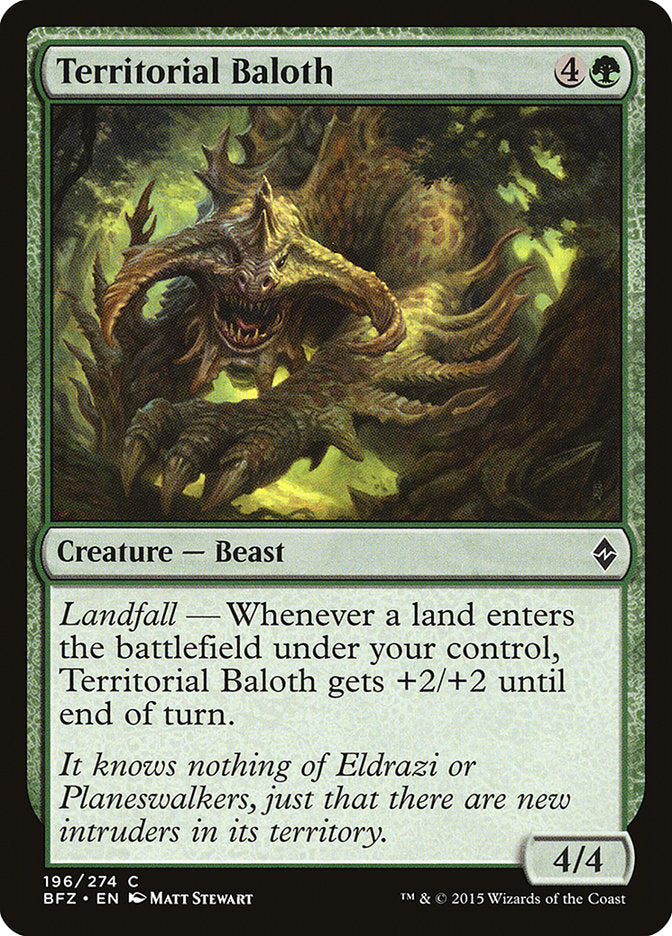 Territorial Baloth 196/274 (Battle for Zendikar) 