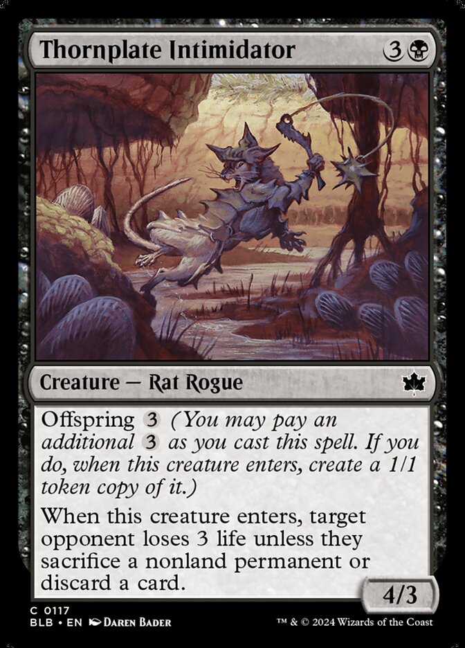 Thornplate Intimidator 117/281 (Bloomburrow) 