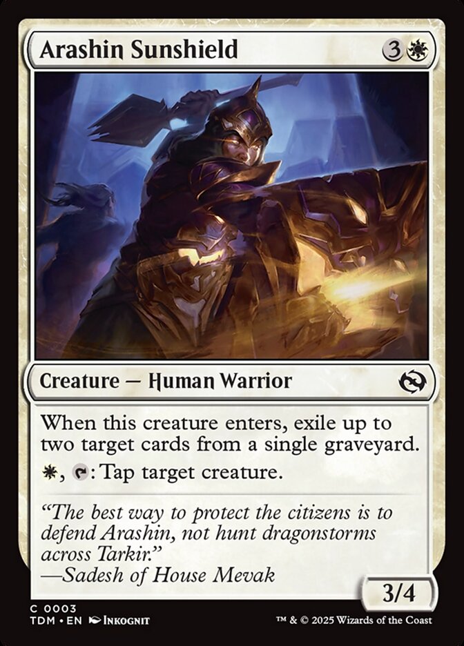 Arashin Sunshield 3 (Tarkir: Dragonstorm) 