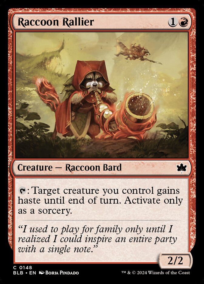 Raccoon Rallier 148/281 (Bloomburrow) 
