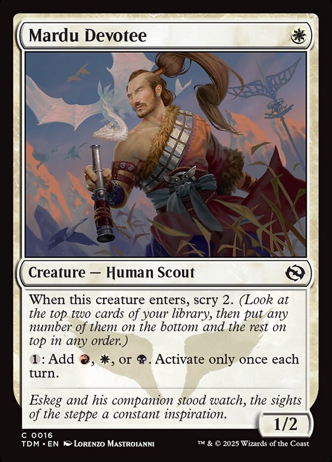 Mardu Devotee 16/291 (Tarkir: Dragonstorm)  - Foil