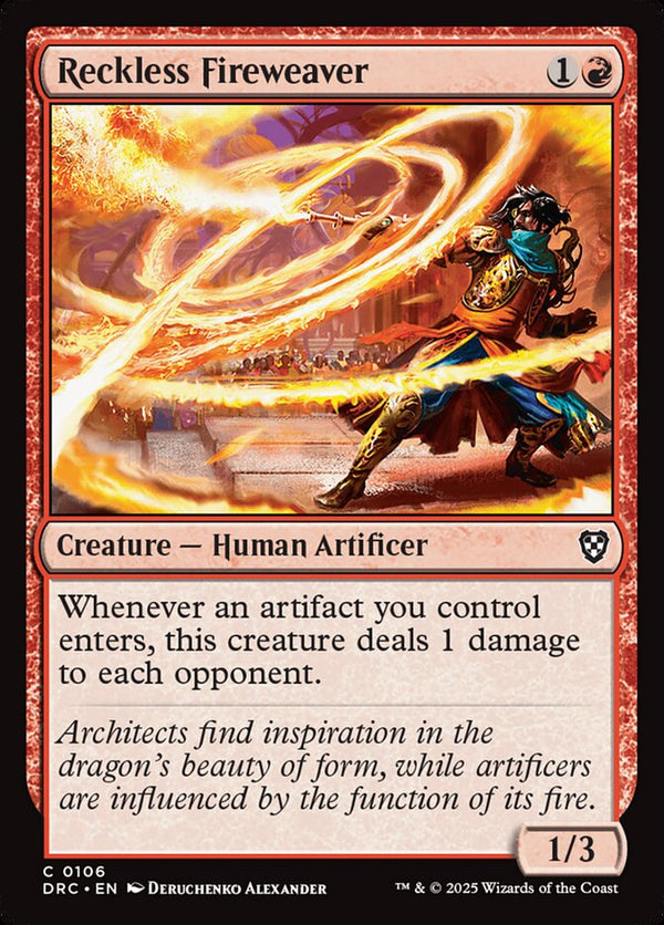 Reckless Fireweaver 106/187 (Commander: Aetherdrift) 