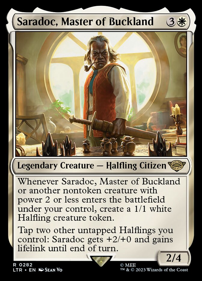 Saradoc, Master of Buckland 282 (Universes Beyond: The Lord of the Rings: Tales of Middle-earth) 