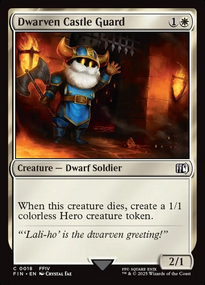 Dwarven Castle Guard 18/309 (FINAL FANTASY)  - Foil