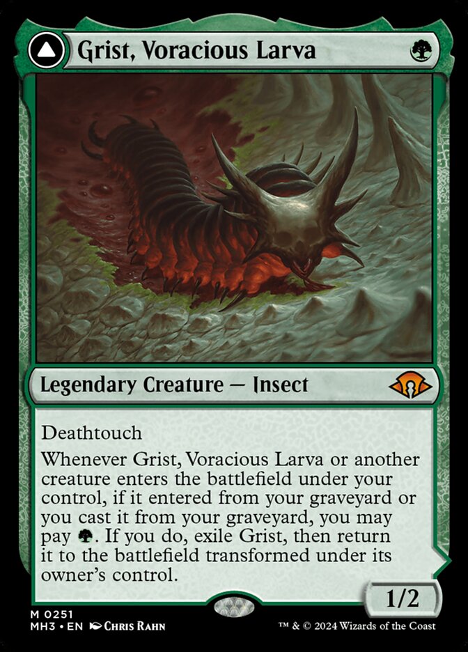 Grist, Voracious Larva // Grist, the Plague Swarm 251 (Modern Horizons 3) 