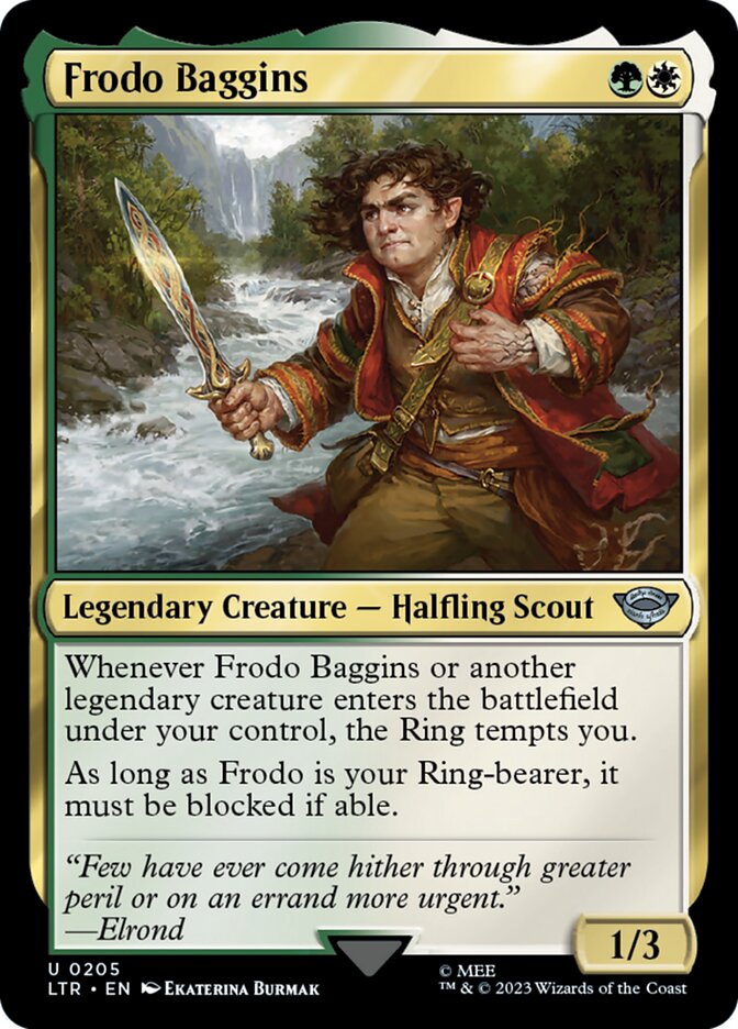 Frodo Baggins 205/281 (Universes Beyond: The Lord of the Rings: Tales of Middle-earth) 