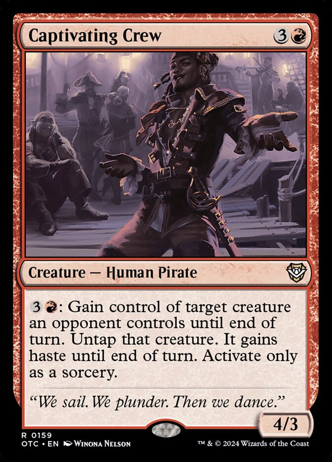 Captivating Crew 159/342 (Commander: Outlaws of Thunder Junction) 
