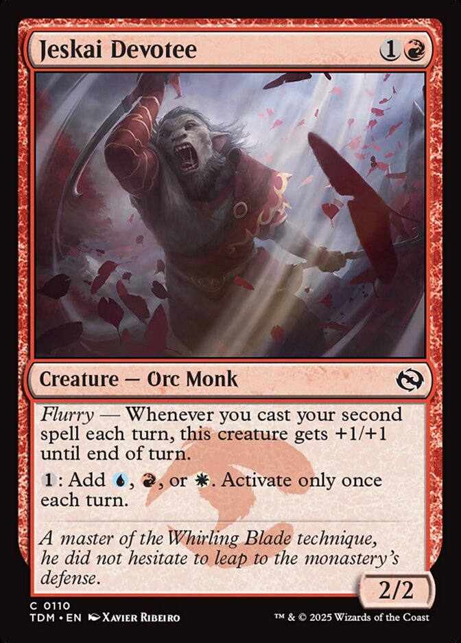 Jeskai Devotee 110 (Tarkir: Dragonstorm) 