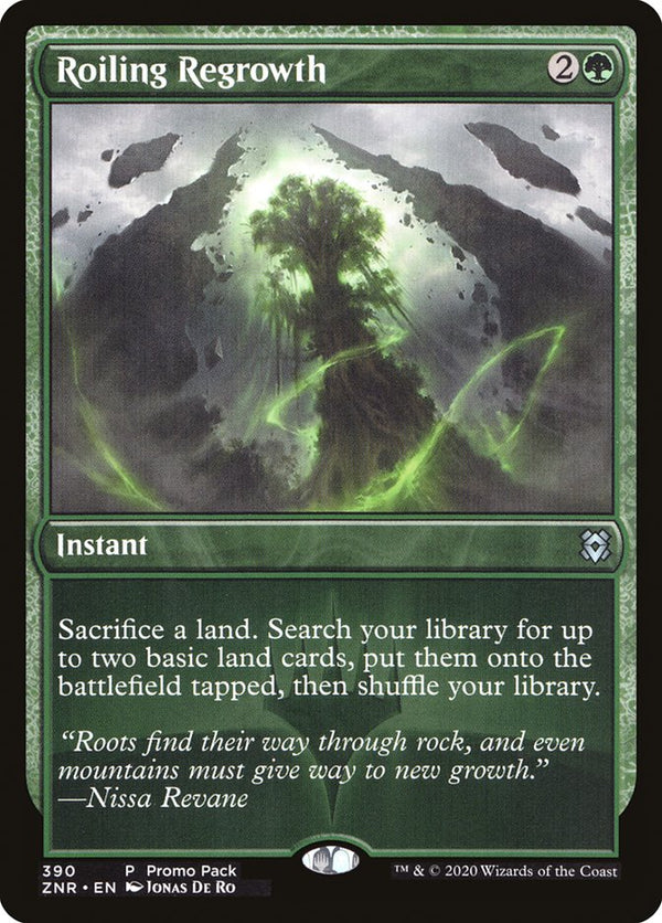 Roiling Regrowth 390 (Promo Pack: Zendikar Rising)  - Foil