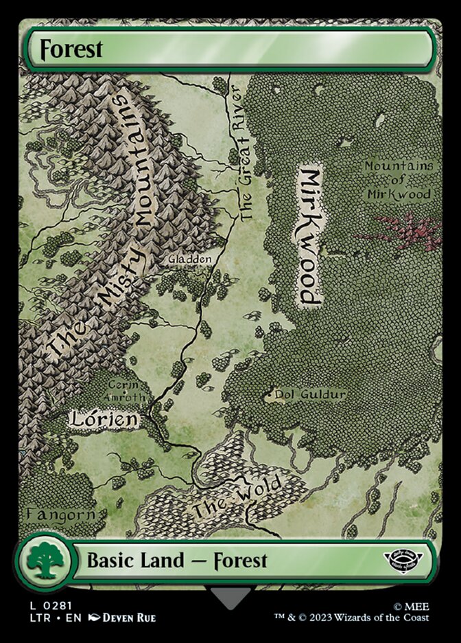Forest 281 (Universes Beyond: The Lord of the Rings: Tales of Middle-earth)  - Full Art