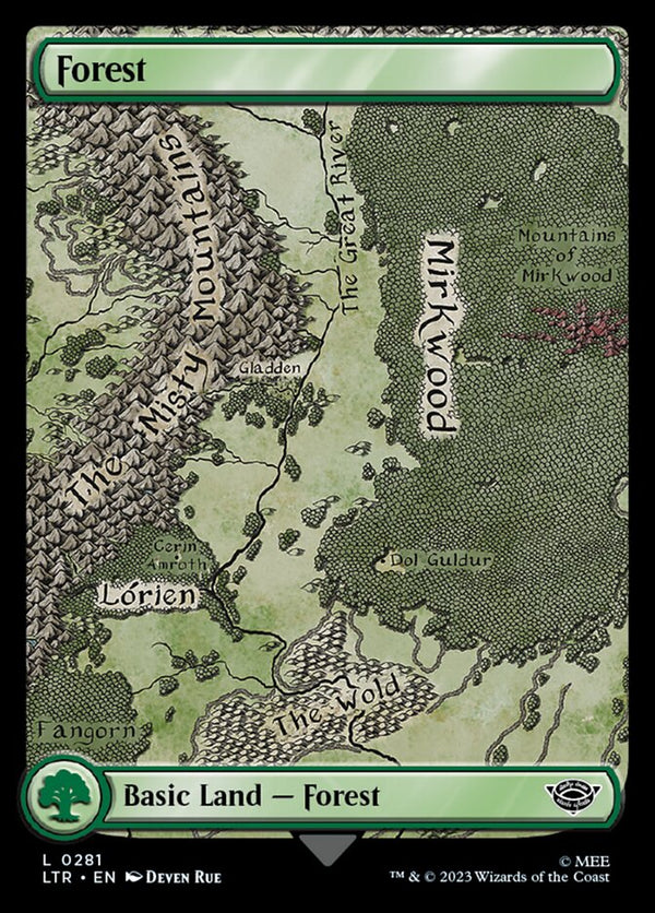Forest 281 (Universes Beyond: The Lord of the Rings: Tales of Middle-earth)  - Full Art