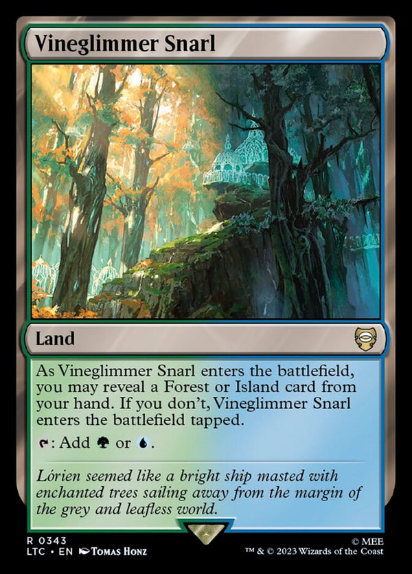 Vineglimmer Snarl 343 (Commander: The Lord of the Rings: Tales of Middle-earth) 
