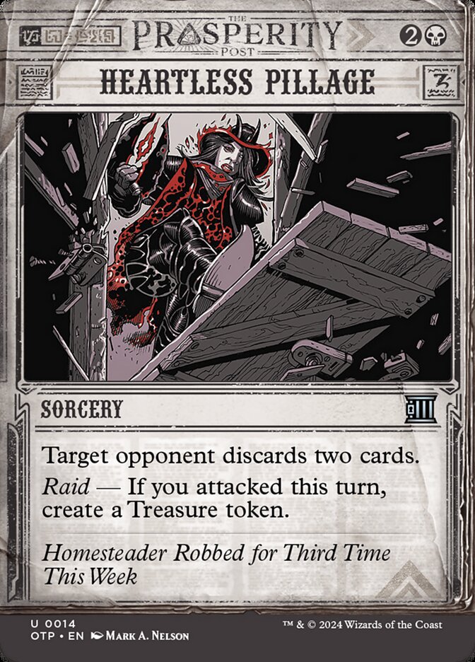 Heartless Pillage 14/65 (Outlaws of Thunder Junction: Breaking News)  - Showcase