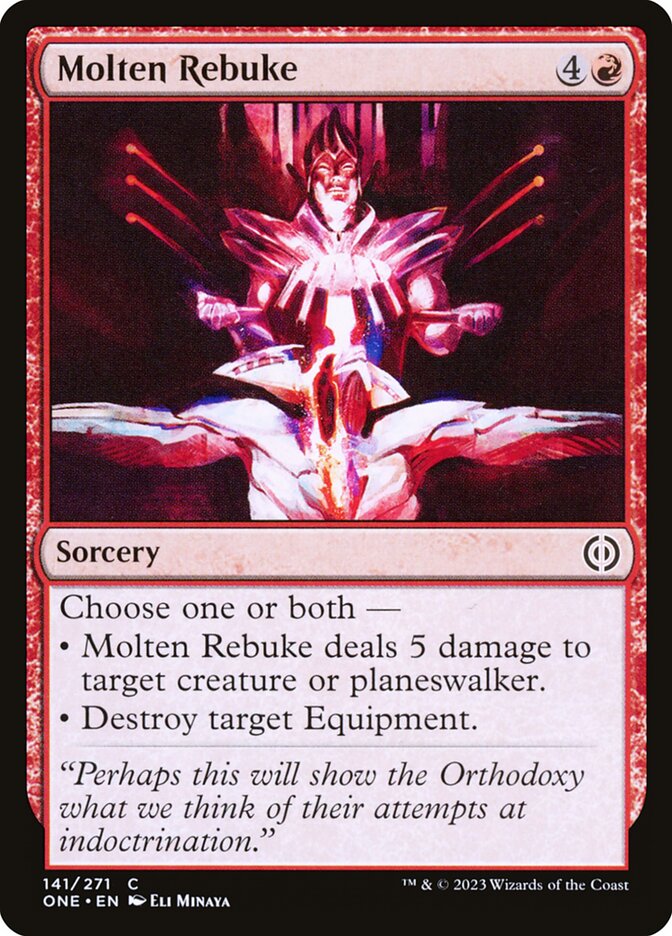 Molten Rebuke 141/271 (Phyrexia: All Will Be One) 