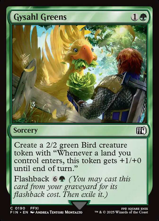 Gysahl Greens 190/309 (FINAL FANTASY)  - Foil