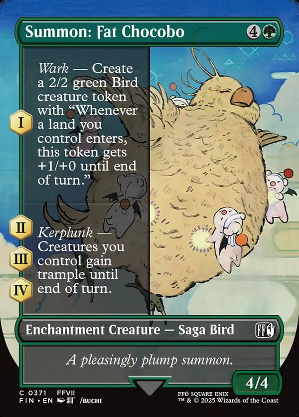 Summon: Fat Chocobo 371/309 (FINAL FANTASY)  - Borderless