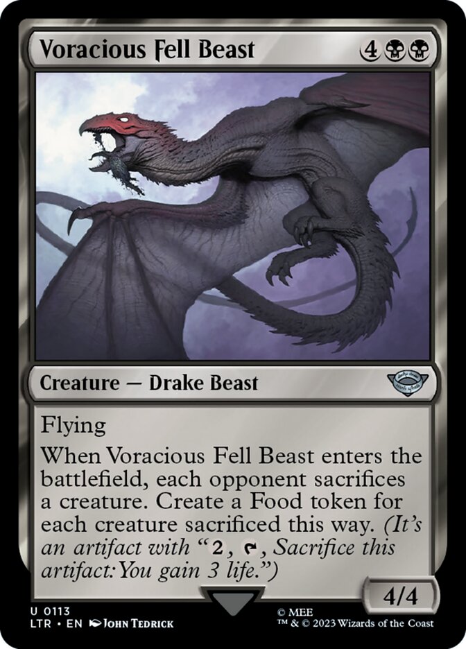 Voracious Fell Beast 113/281 (Universes Beyond: The Lord of the Rings: Tales of Middle-earth) 
