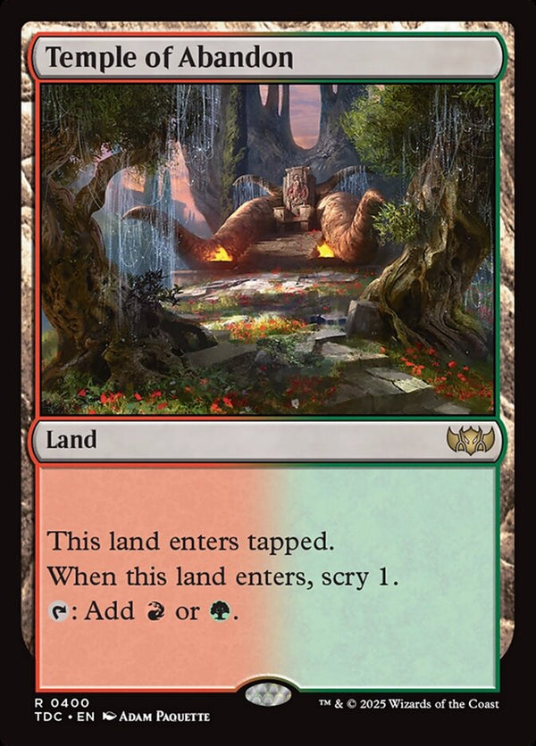 Temple of Abandon 400/413 (Commander: Tarkir: Dragonstorm) 