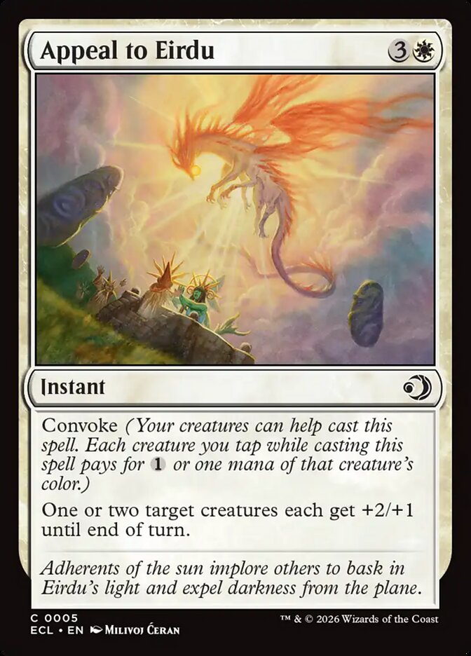 Appeal to Eirdu 5/273 (Lorwyn Eclipsed)  - Foil