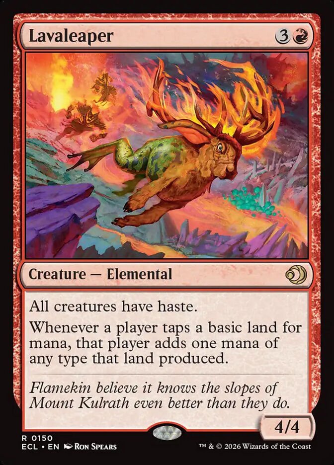 Lavaleaper 150 (Lorwyn Eclipsed)  - Foil