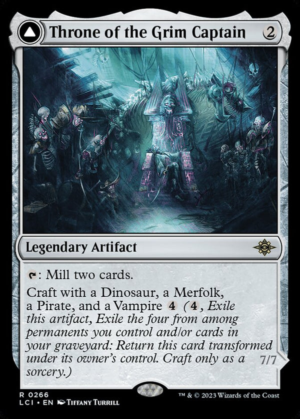 Throne of the Grim Captain // The Grim Captain 266/291 (The Lost Caverns of Ixalan) 