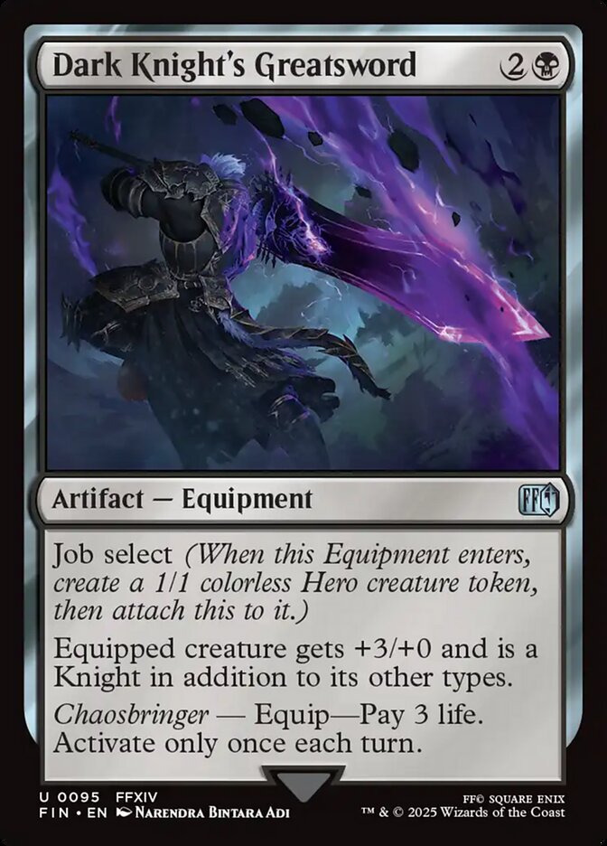 Dark Knight's Greatsword 95/309 (FINAL FANTASY)  - Foil