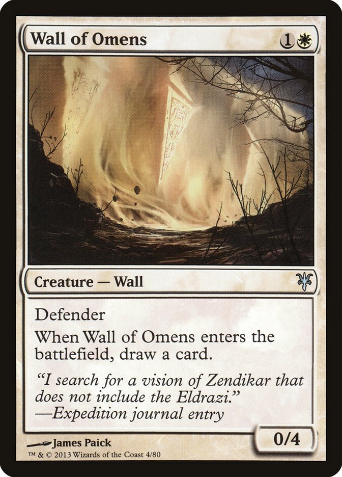 Wall of Omens 4/80 (Duel Decks: Sorin vs. Tibalt) 
