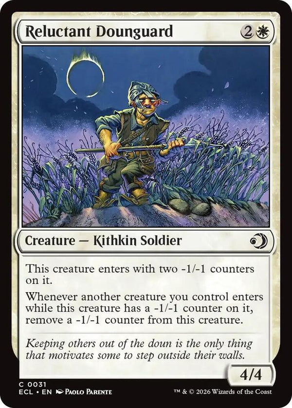 Reluctant Dounguard 31/273 (Lorwyn Eclipsed) 