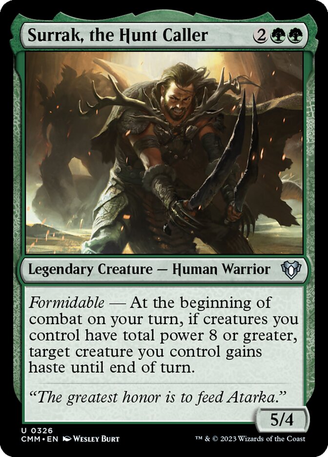 Surrak, the Hunt Caller 326/451 (Commander Masters) 