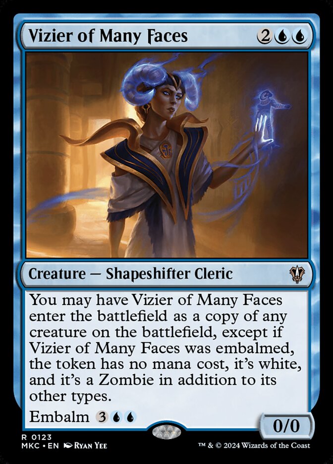 Vizier of Many Faces 123/311 (Commander: Murders at Karlov Manor) 