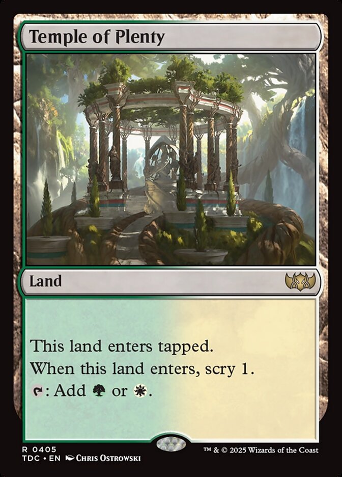 Temple of Plenty 405/413 (Commander: Tarkir: Dragonstorm) 